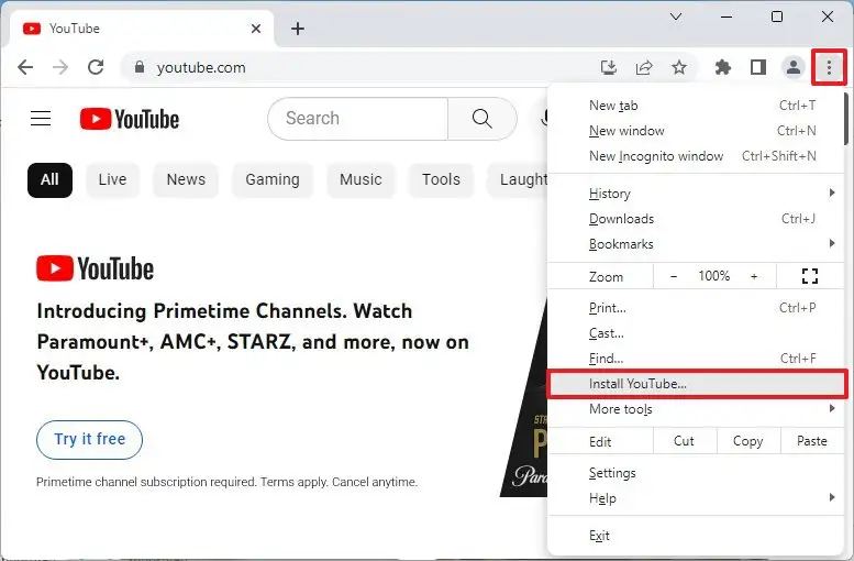 C Mo Instalar La Aplicaci N Web De Youtube En Windows All