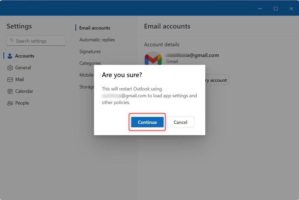 C Mo Cambiar La Cuenta Principal En Outlook En Windows All Things