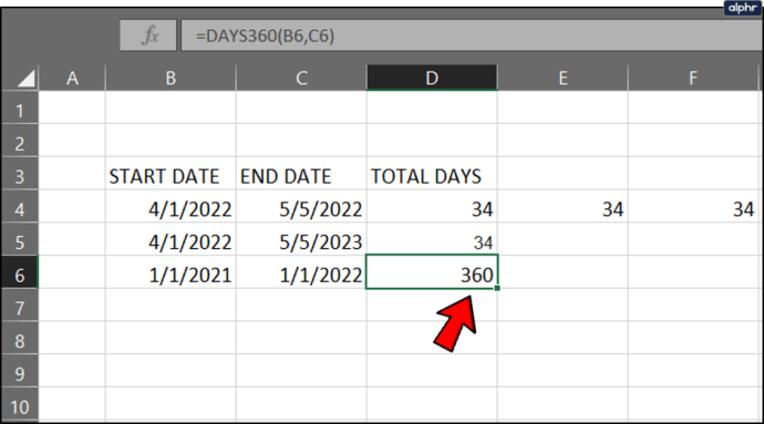 Comment Calculer Les Jours Entre Deux Dates Dans Excel All Things Windows