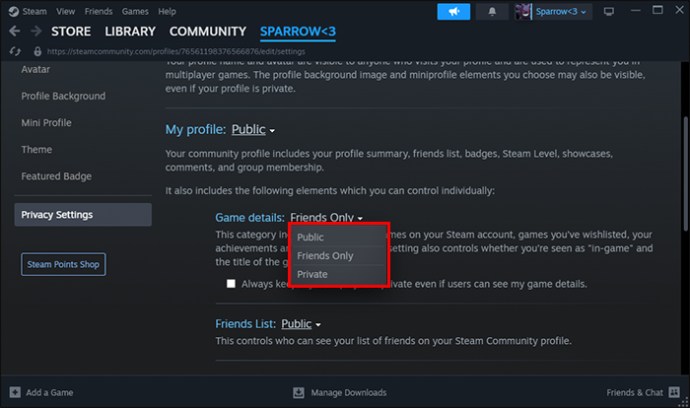 Comment cacher des jeux à des amis dans Steam All Things Windows