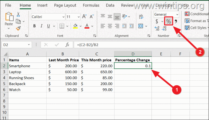 Comment Calculer La Variation En Pourcentage Entre Deux Nombres Dans