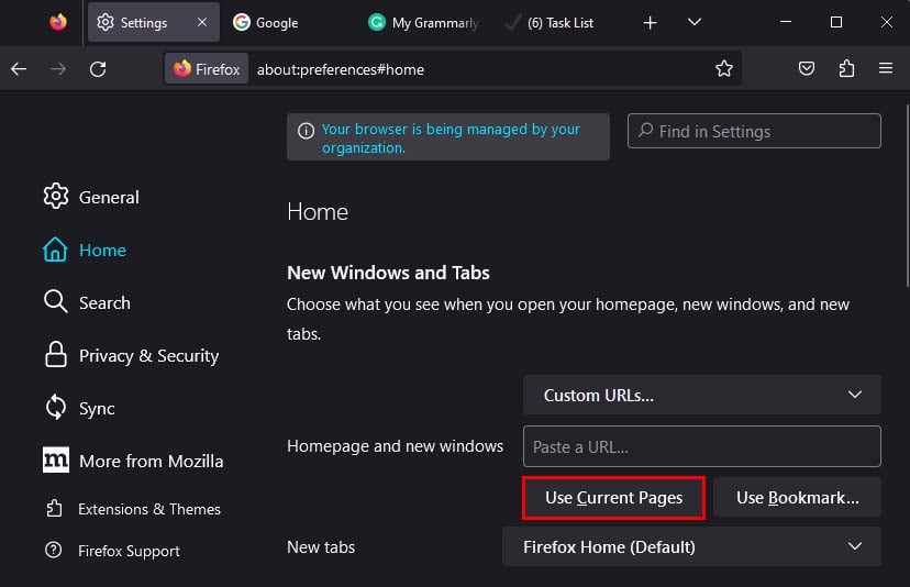 Como definir a página inicial no Firefox All Things Windows