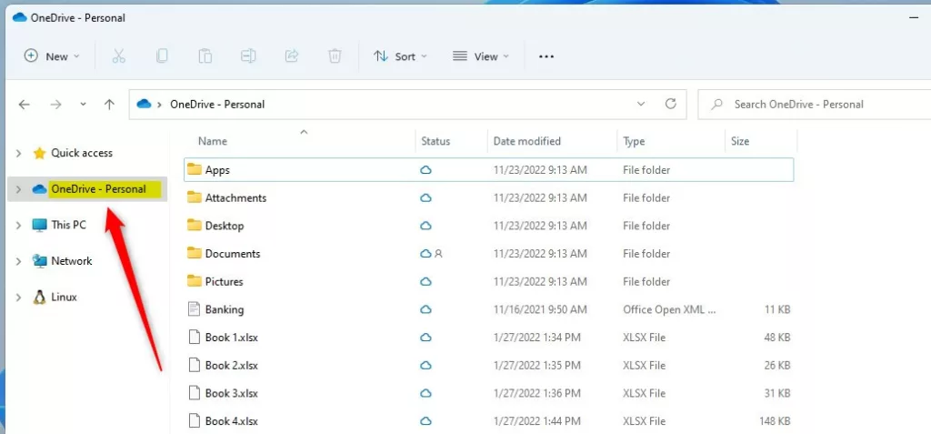 So Fügen Sie Einen Onedrive Ordner Im Navigationsbereich Des Datei Explorers In Windows 11 Hinzu