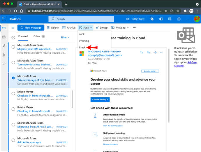 So blockieren Sie eine EMailAdresse in Outlook All Things IT