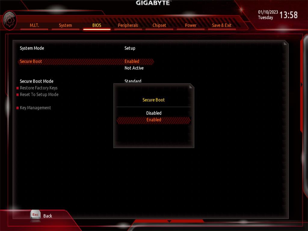 So aktivieren sie secure boot auf gigabyte all things it