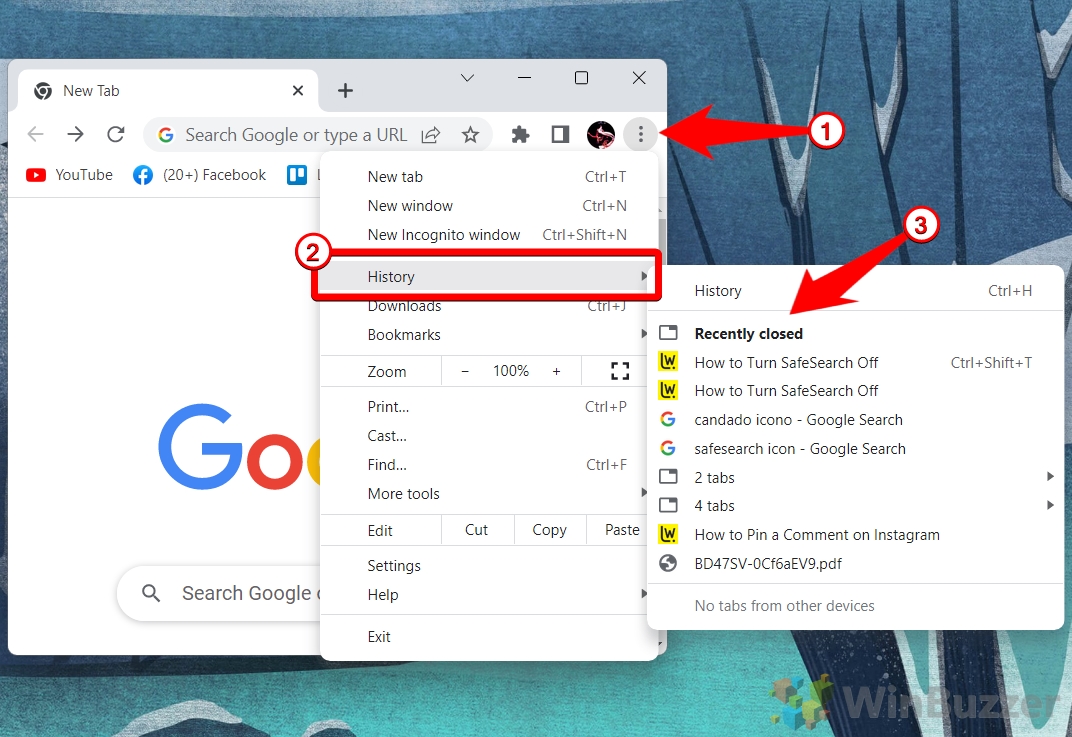 So öffnen Sie geschlossene Tabs und Windows in Chrome, Edge und Firefox wieder All Things IT