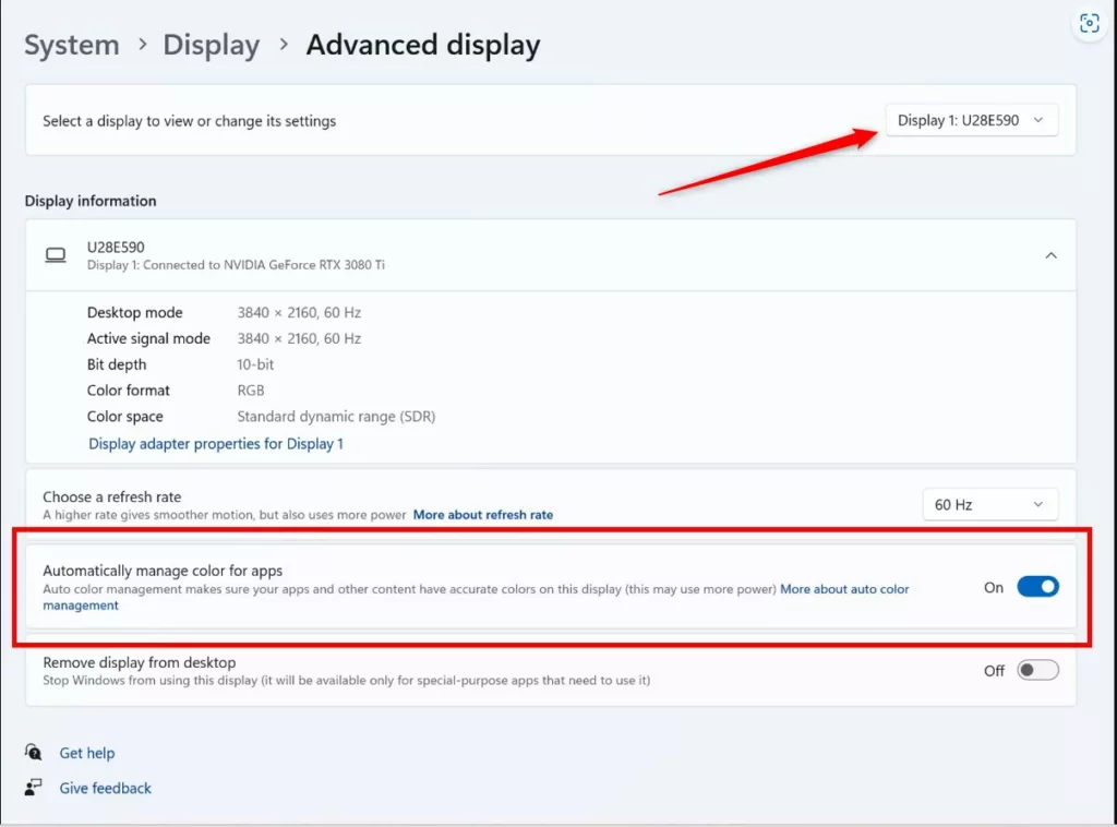 So aktivieren oder deaktivieren Sie das automatische Farbmanagement für Apps in Windows 11 All