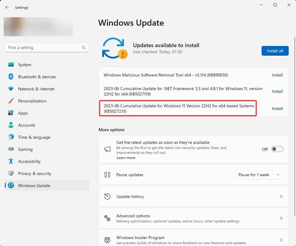 Laden sie das offline installationsprogramm kb5027231 f r windows 11