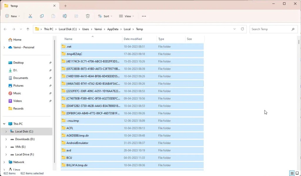 BEHOBEN Fehler beim Schreiben der temporären Datei, gültiger temporärer Ordner All Things IT