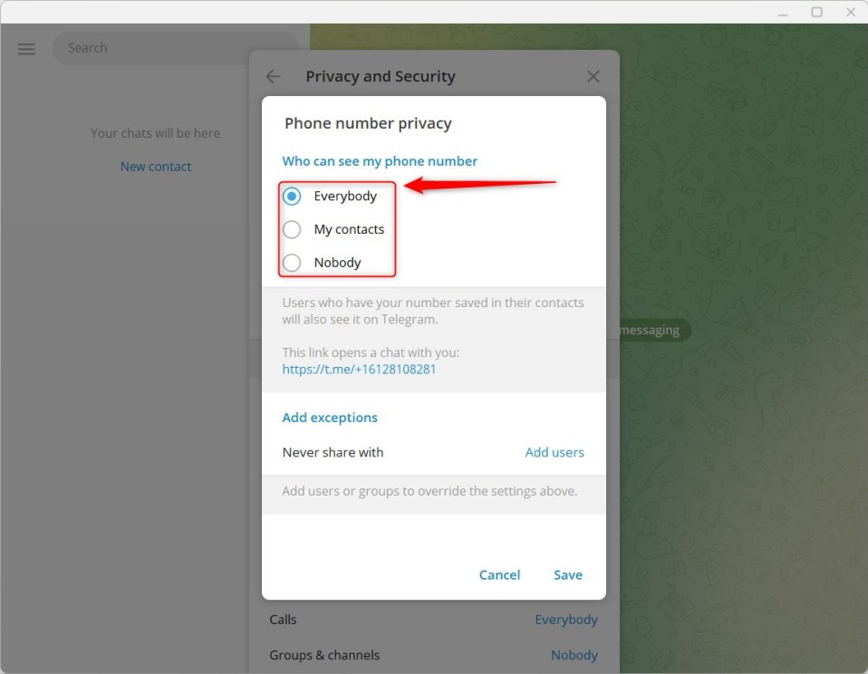 Kann Ich Bei Telegram Sehen Wer Auf Meinem Profil War So ändern Sie „Wer kann meine Telefonnummer sehen?“ in Telegram unter