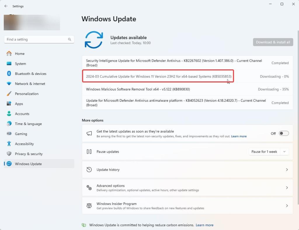Laden sie das offline installationsprogramm kb5035853 f r windows 11