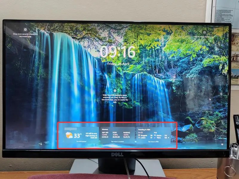 Entfernen sie dynamische widgets vom sperrbildschirm in windows 10 und