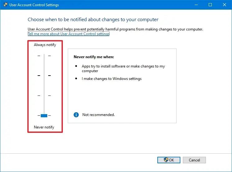 Cómo Cambiar La Configuración Del Control De Cuentas De Usuario Uac En Windows 10 All Things 4940