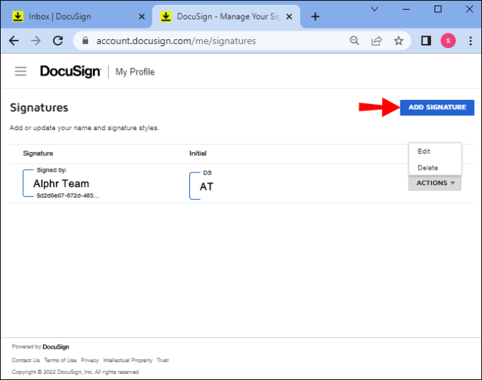 C mo cambiar una firma en docusign all things windows