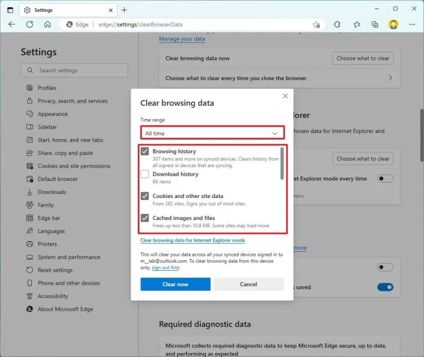 C mo borrar cach y cookies en microsoft edge all things windows