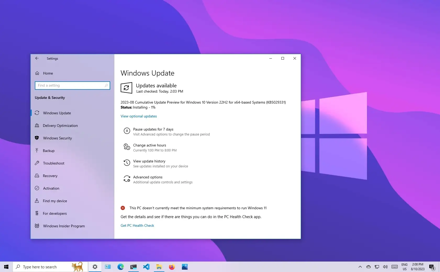 Windows 10 compilaci n 19045 3391 kb5029331 sale como vista previa