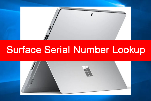 Comment trouver le numéro de série d'un appareil Surface ? - All Things ...