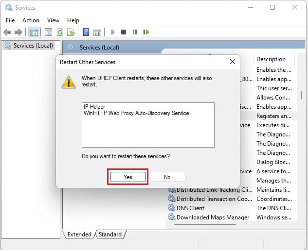 Correction Windows n