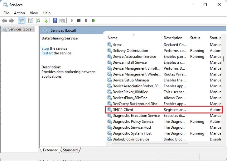 Correction Windows n