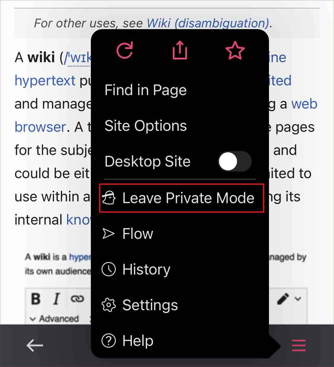 Comment désactiver le mode navigation privée sur l
