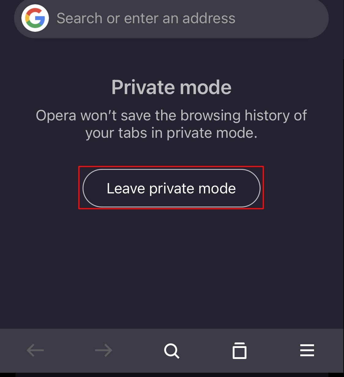 Comment désactiver le mode navigation privée sur l