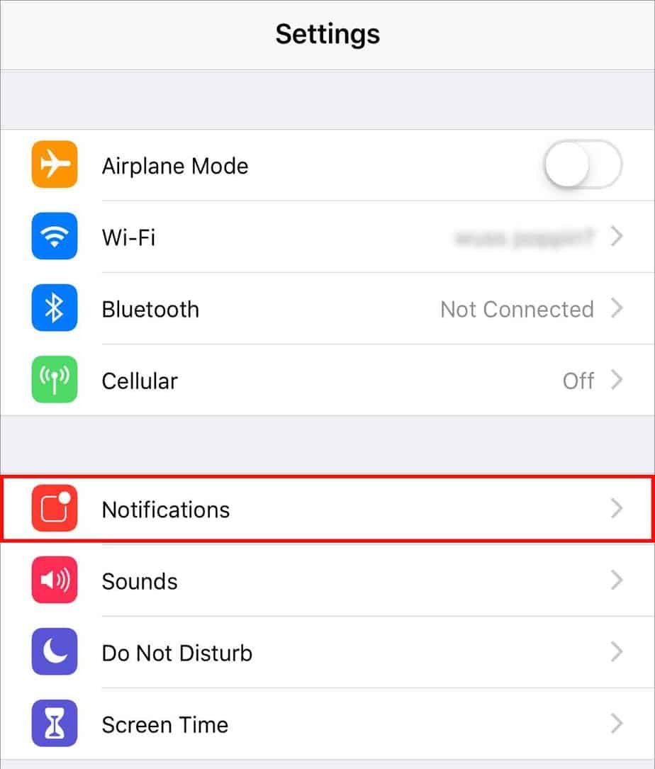 comment desactiver les notifications iphone