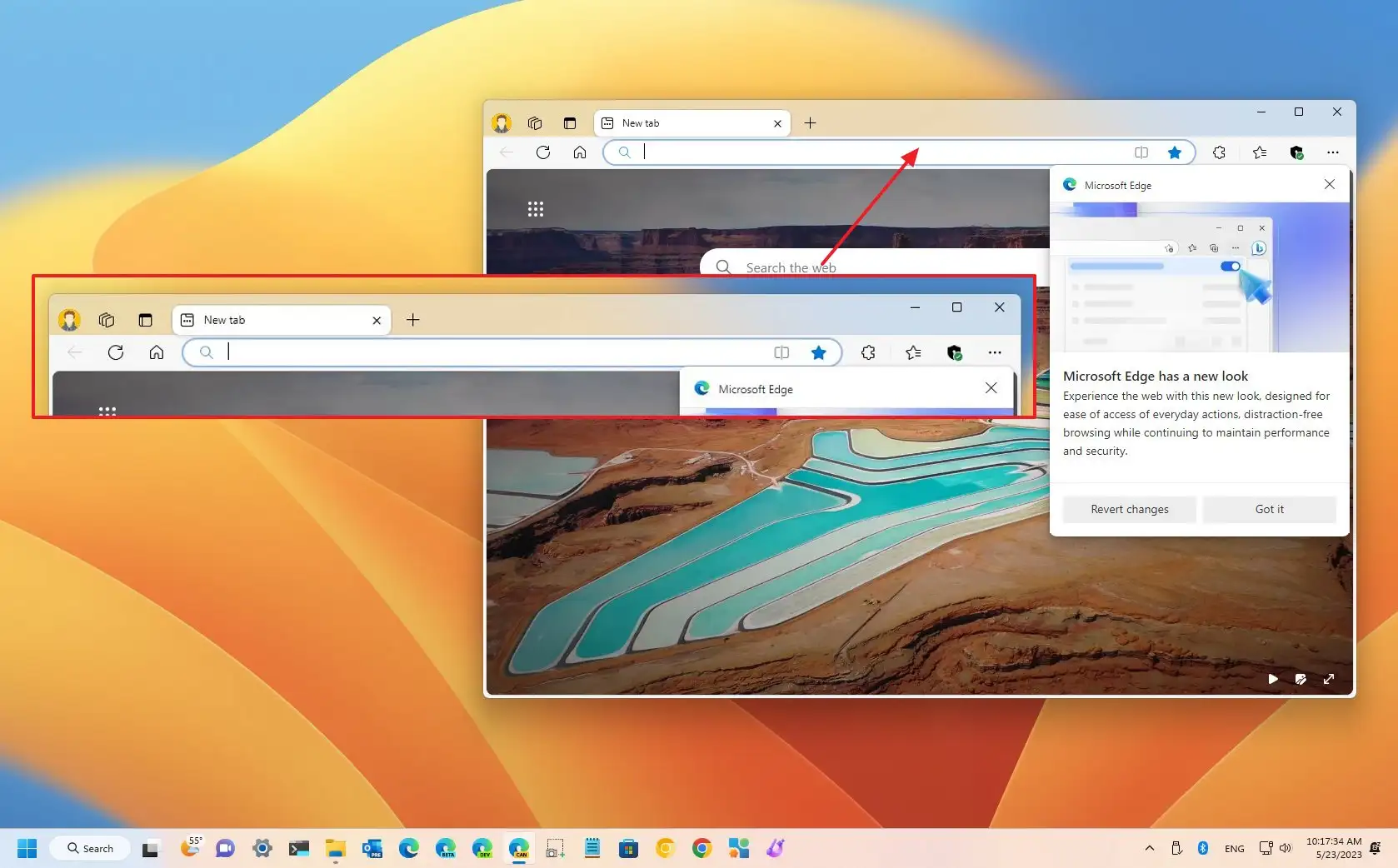 Microsoft edge apporte la prise en charge des mat riaux mica sur