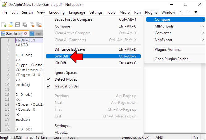 Comment comparer deux fichiers avec le bloc-notes - All Things Windows