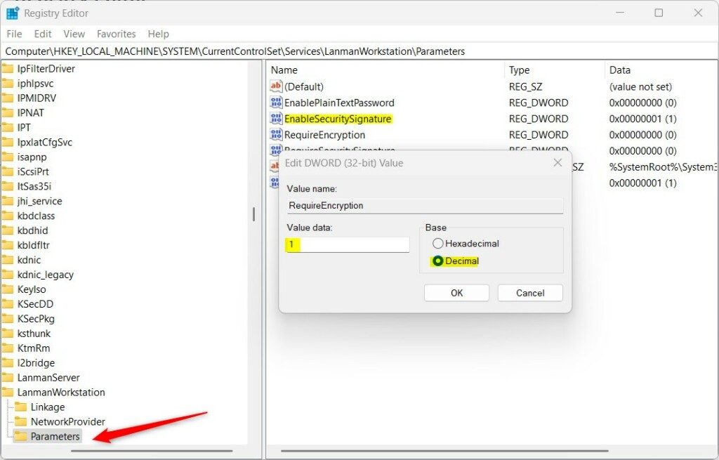 Comment activer ou désactiver le cryptage SMB requis dans Windows 11 All Things Windows