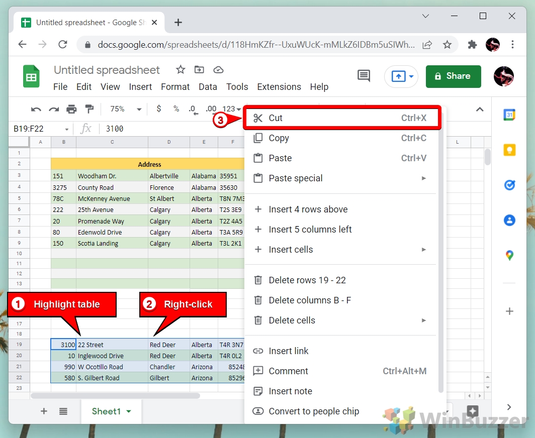 Comment fusionner ou diviser des cellules et des tableaux dans Google Sheets All Things Windows