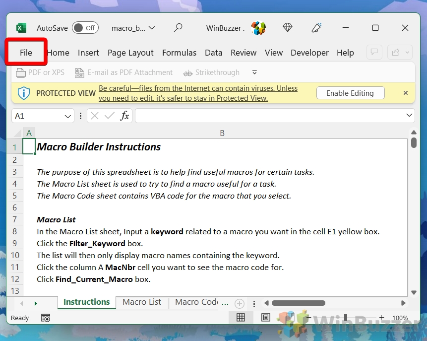 Comment activer les macros dans excel pour un ou tous les classeurs