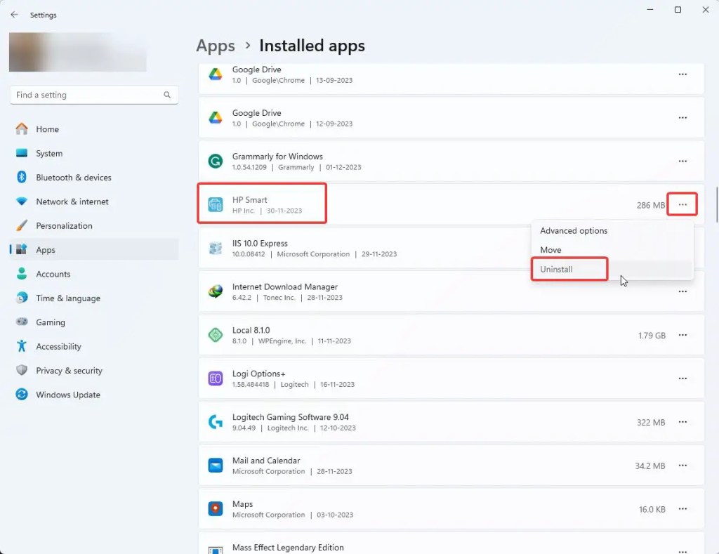Comment d sinstaller l application hp smart sur windows 11 all things