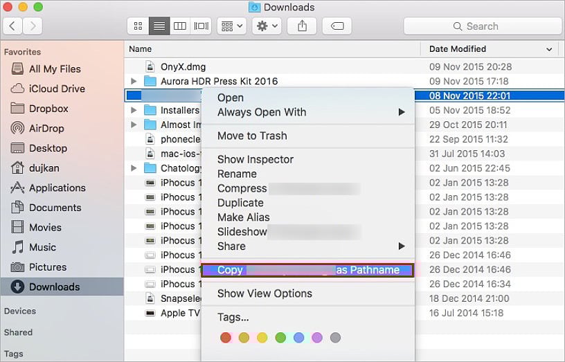 Cara menyalin jalur file di mac all things windows