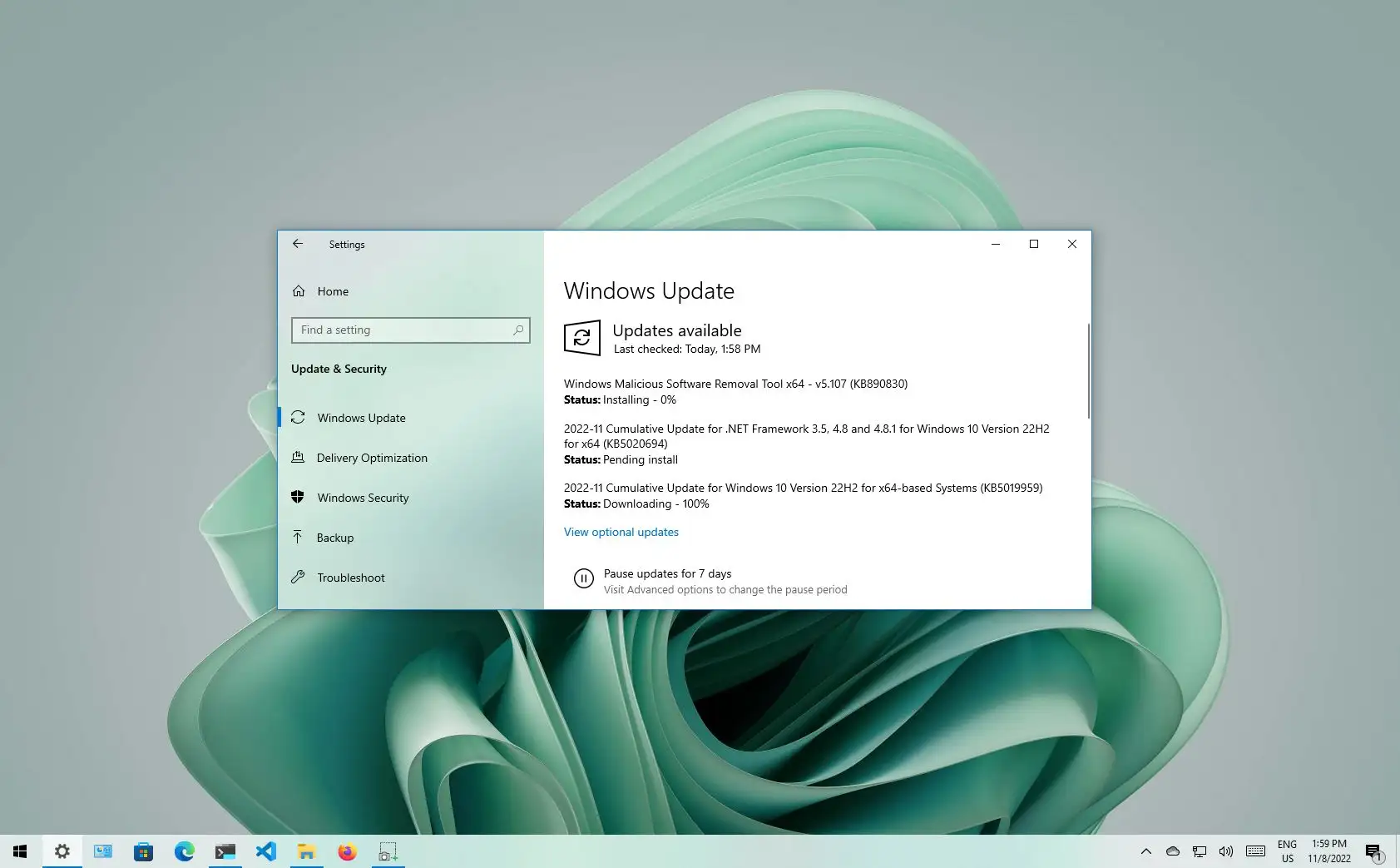 Windows 10 build 19044 2251 kb5019959 out untuk 22h2 21h2 21h1