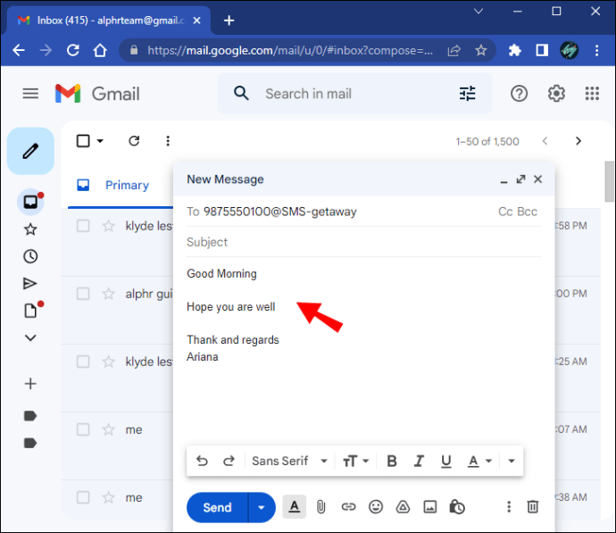 Cara mengirim email ke nomor telepon all things windows