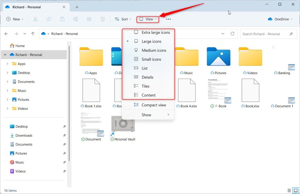Cara Mengubah Tampilan Tata Letak Folder File Explorer di Windows 11 ...