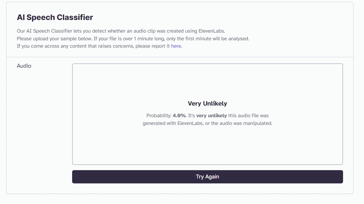 Elevenlabs ai speech classifier membantu melindungi dari deepfakes