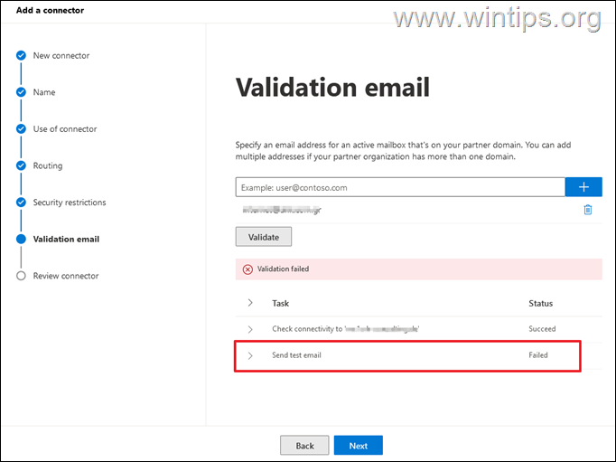 Perbaiki validasi email konektor office 365 gagal kirim email