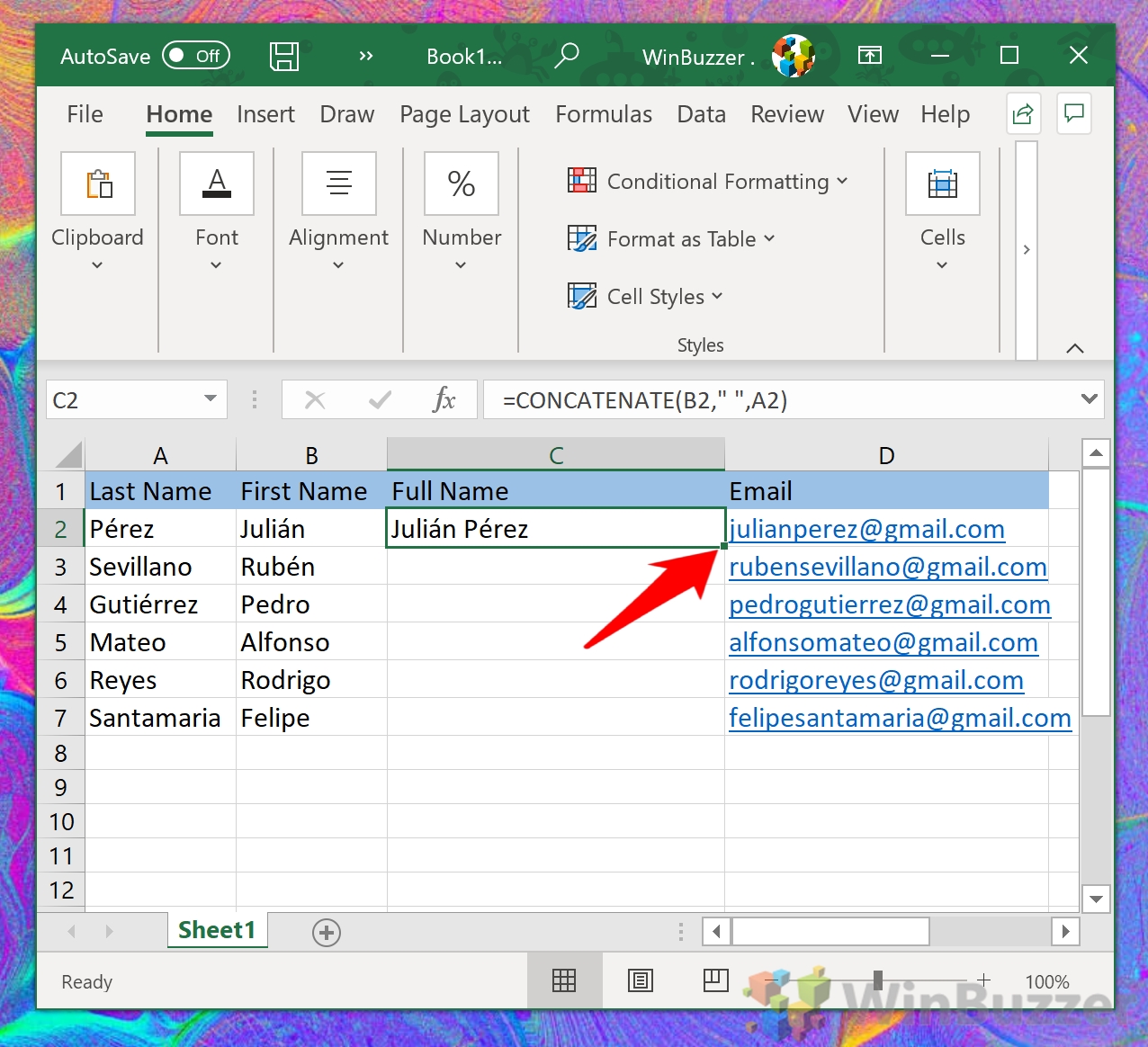 Cara Menggabungkan Sel Teks Di Excel Dengan Rumus Concatenate - All ...