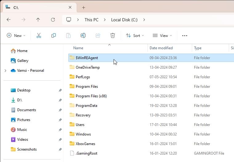 Folder $WinREAgent: Apa Artinya, Mengapa Ada, & Haruskah Anda ...
