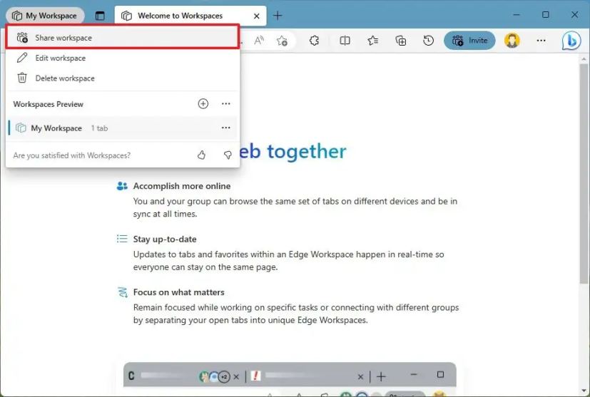 Offerte Di Lavoro In America Per Italiani Come utilizzare le aree di lavoro per condividere schede su Microsoft