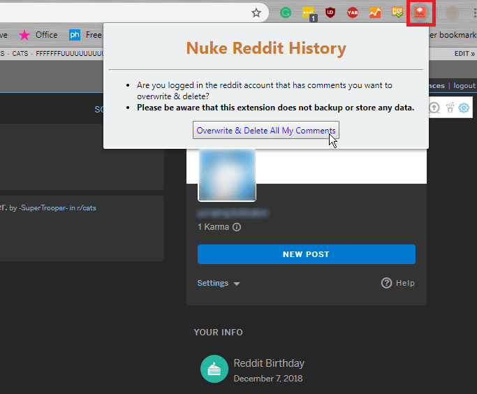 Come eliminare tutti i commenti su Reddit All Things Windows