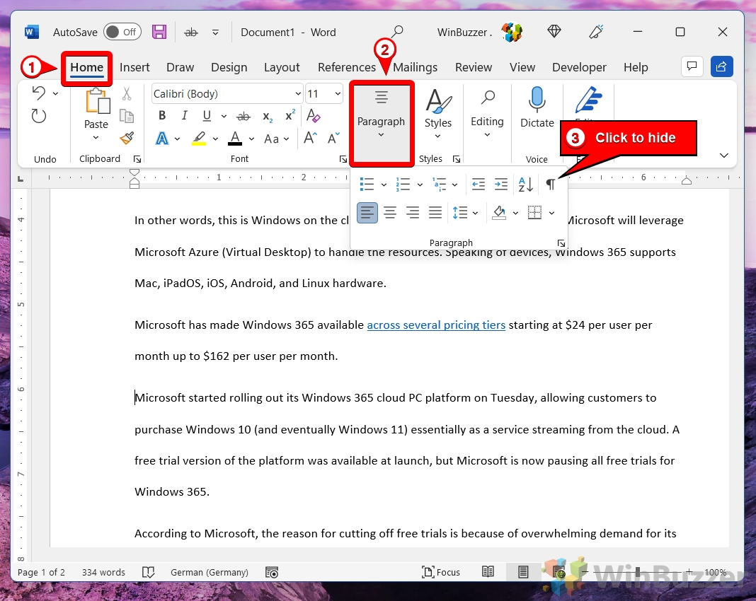 Per Eliminare Un'interruzione Di Pagina Dal Documento Come inserire e rimuovere interruzioni di pagina in Word - All Things