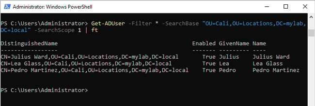 PowerShell Get-ADUser の使用方法 - All Things Windows