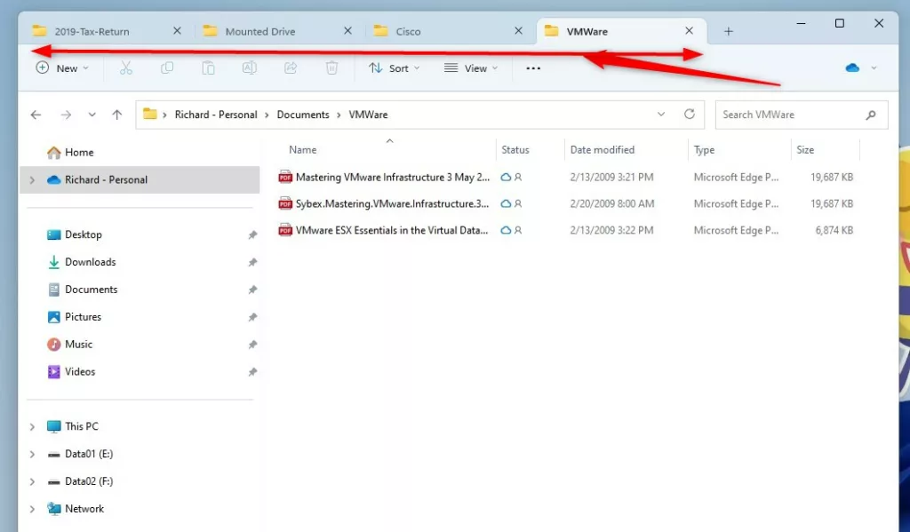 Cara Beralih Antara Tab Dalam File Explore Dalam Windows 11 - All ...