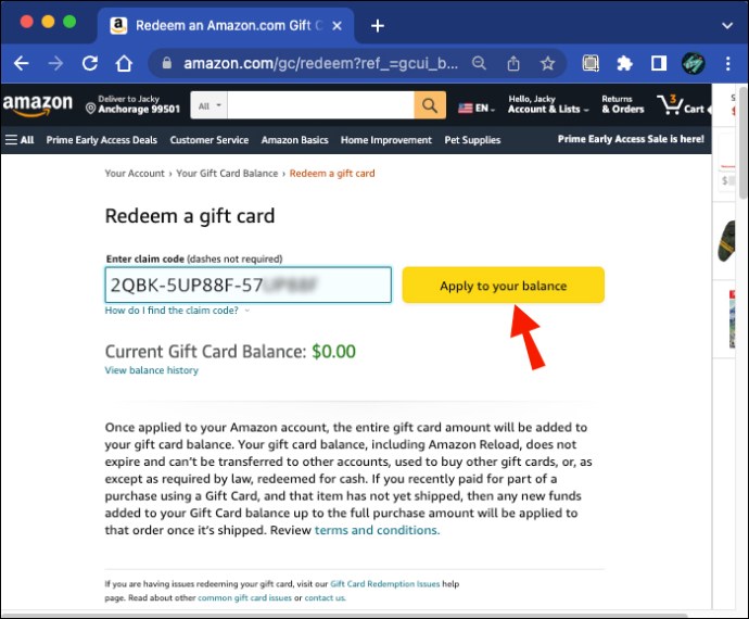 Een Amex-, Mastercard-of Visa-cadeaubon gebruiken op Amazon - Things Windows
