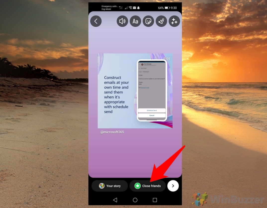 Een bericht delen in een verhaal op Instagram All Things Windows
