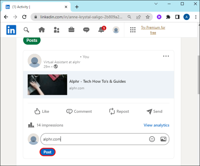 Een Link Toevoegen Aan Een Bericht Op LinkedIn All Things Windows how-to-share-linkedin-company-page-posts-as-a-personal-post-on-linkedin