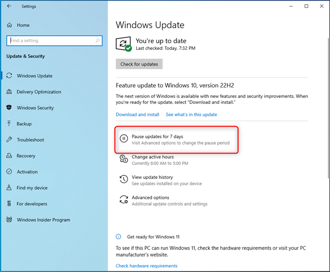 C ch t m d ng c c b n c p nh t windows 10 all things windows