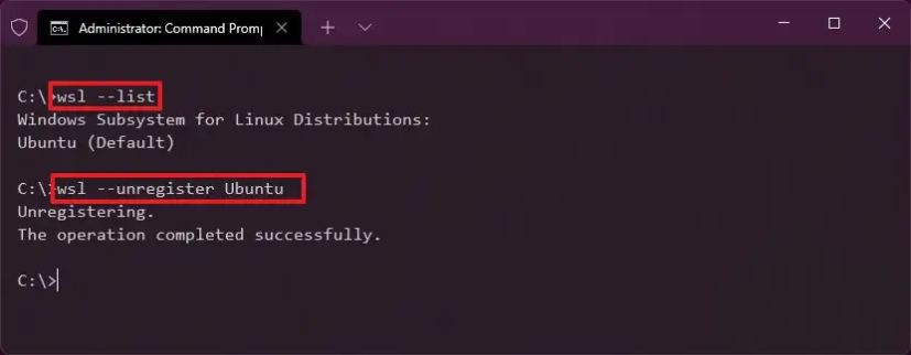 Delete Wsl Files